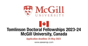 Apply for the Tomlinson Doctoral Fellowship Now