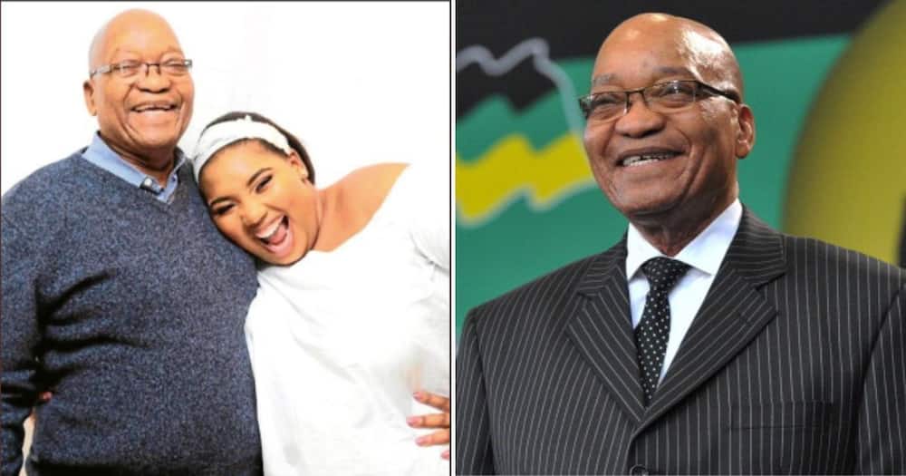 Laconco in happier times with Jacob Zuma