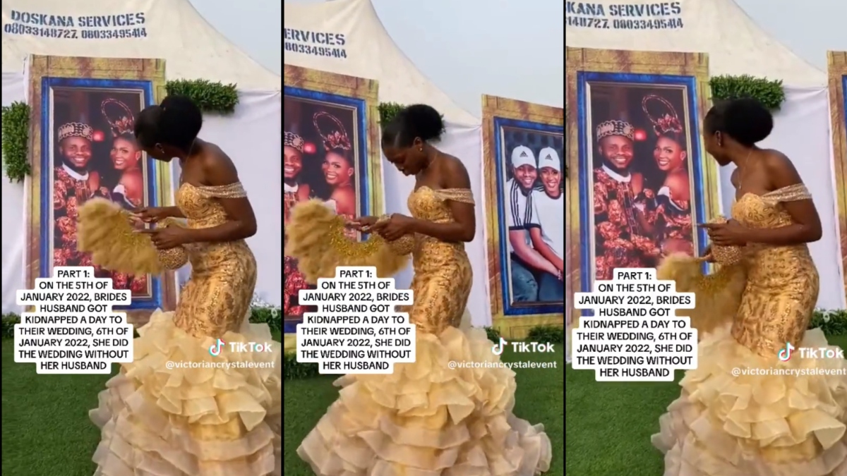 Nigerian Woman Wedding Alone