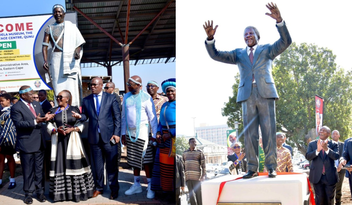 South Africans Express Outrage After President Cyril Ramaphosa Unveils Two New Nelson Mandela Statues