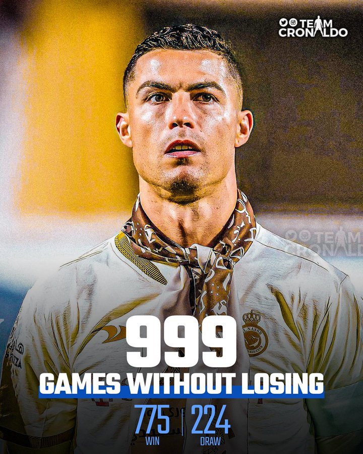 Cristiano Ronaldo 999 Match Wins