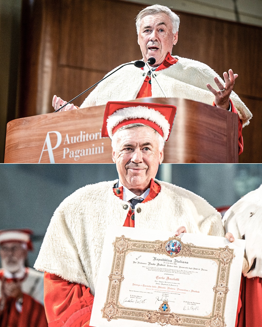 Real Madrid Coach Honorary Doctorate