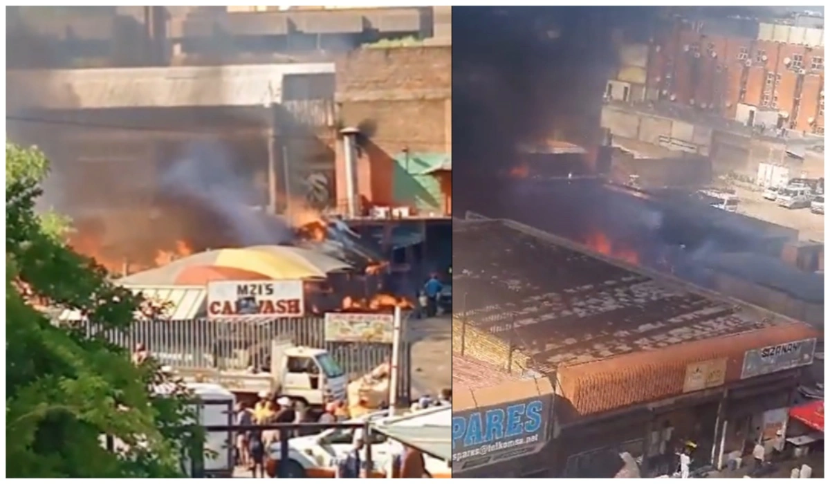 Johannesburg's Fire Scare: Social Media Buzzes Amid Recycling Station Inferno