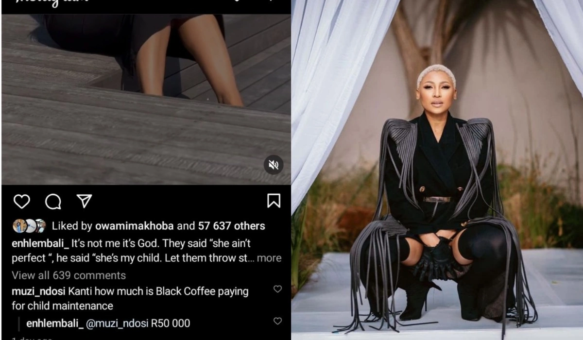 Enhle Mbali Reveals How Much Ex-husband Black Coffee Pays Monthly For Child Maintenance 