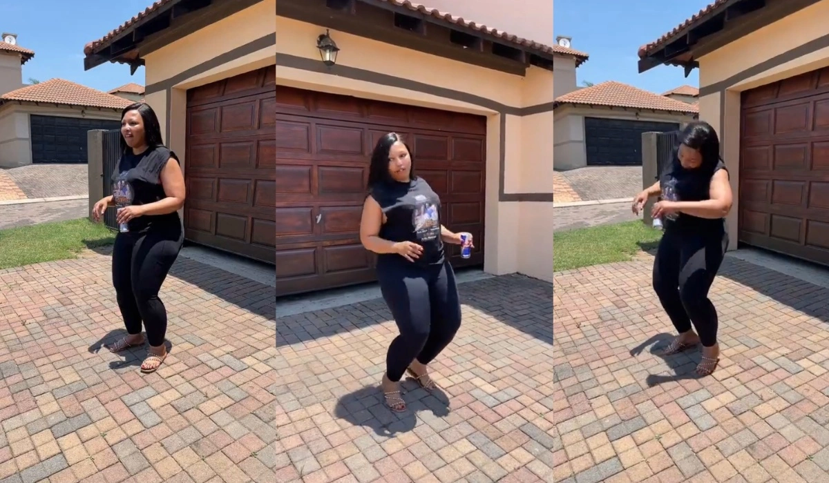 Phindile Gwala Comes Underfire After She Takes on Skomota Dance Challenge