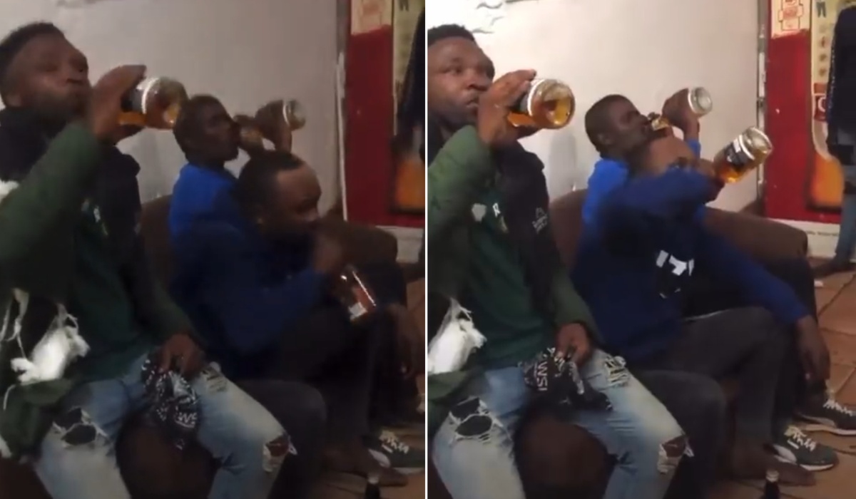 Thieves Caught Red Handed Stealing Alcohol Forced to Drink it All