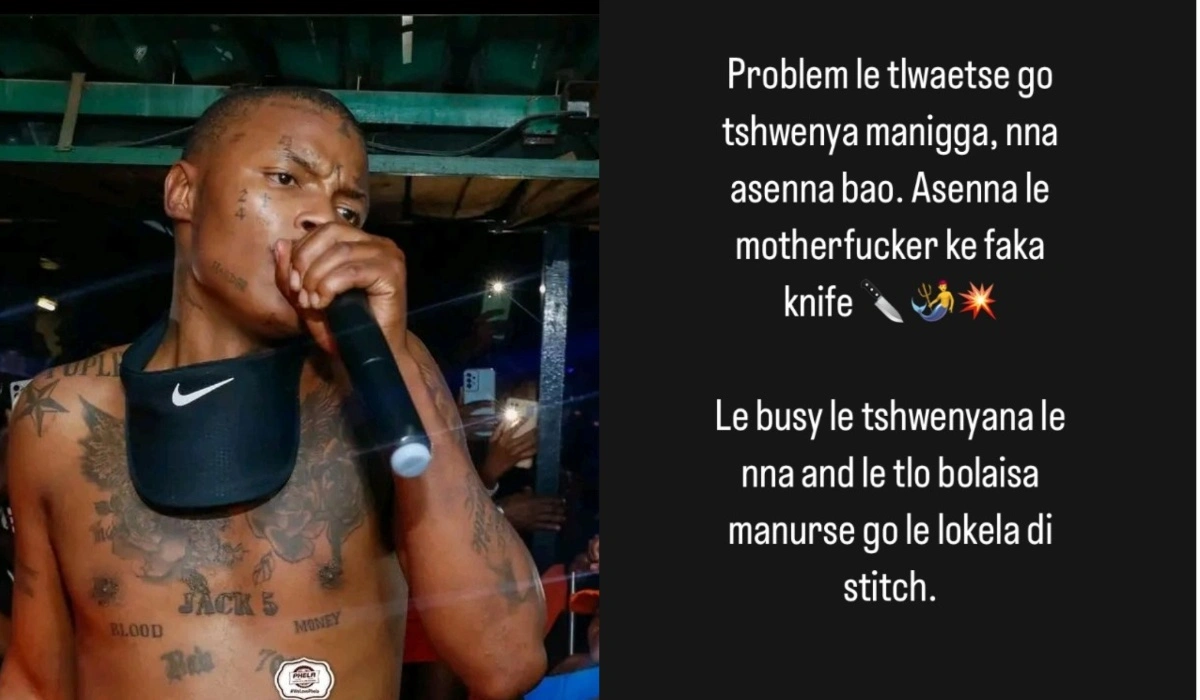 Shebeshxt Issues Chilling Warning, Threatens to Stab Fans That Provoke Him