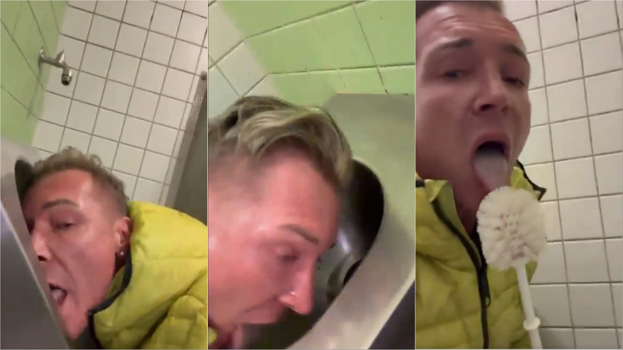 German Politician Licks Toilets