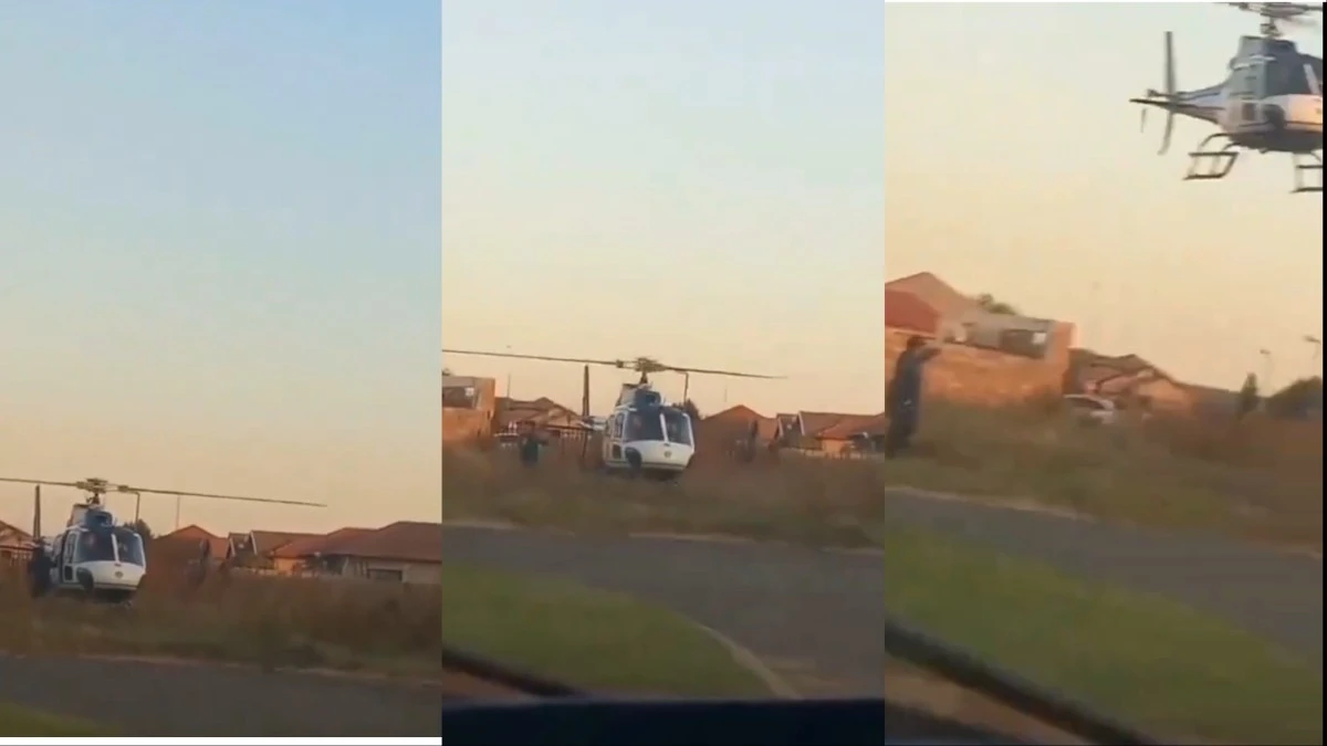 Man Drops Woman Helicopter